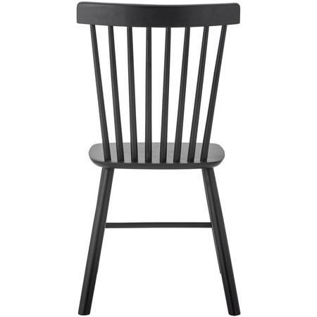 Mill Dining Chair, Black, Rubberwood