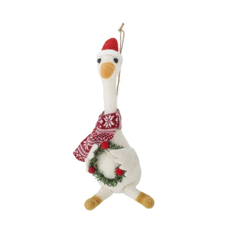 Arlo Ornament, White, Wool