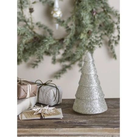 Emilius Deco Tree, Silver, Recycled Glass