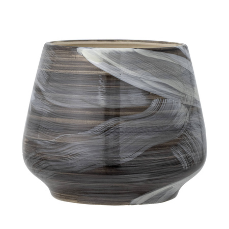 BLOOMINGVILLE SKJALM brown flowerpot