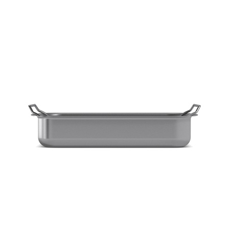 Professional roasting pan with rack 26x19 cm ceramic Slip-Let® coating