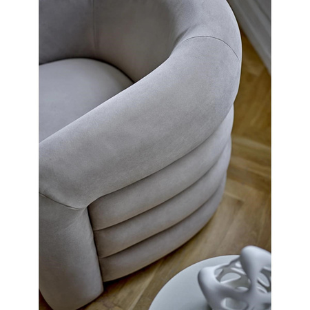 Joel Lounge Chair, Grey, Polyester