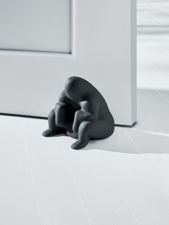 Stoper do drzwi Alessi DEDE czarny
