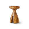 Stołek HKLIVING WOODEN brązowy