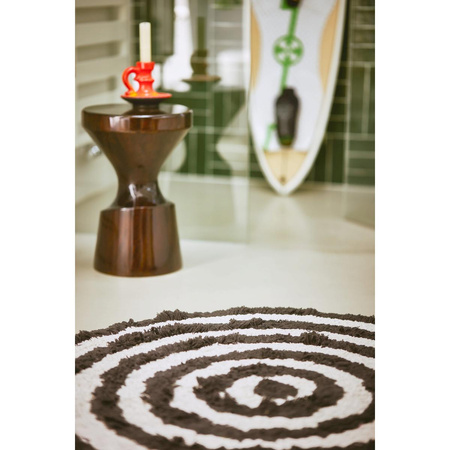 Round bath mat monochrome (80x80cm)