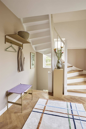 Ławka Hübsch PERI pomarańczowo fioletowa