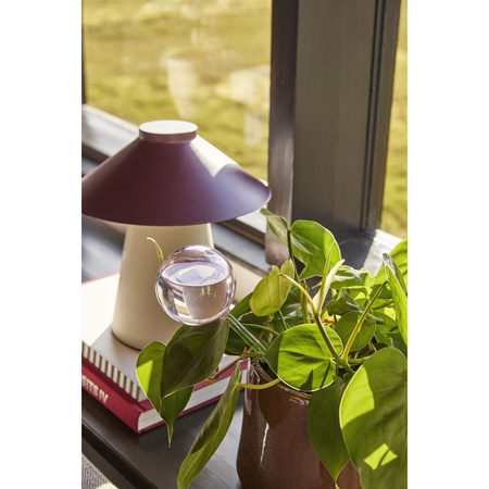 Chipper Table Lamp Sand/Burgundy