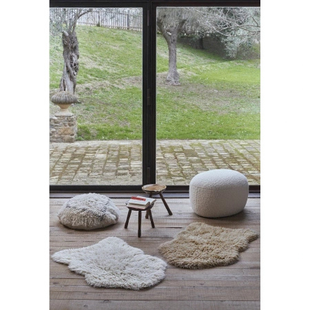 Dywan wełniany Lorena Canals WOOLY WHITE biały 75 x 110 cm