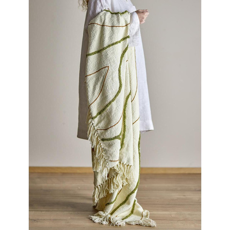 Osasio Throw, Green, Cotton OEKO-TEX®