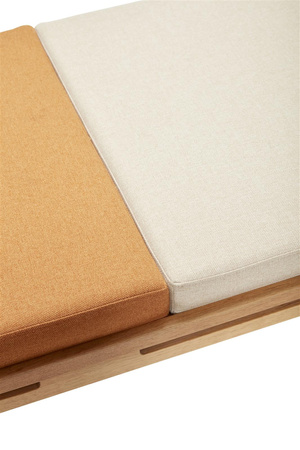 Leżanka Hübsch AMBER beżowo naturalno pomarańczowa