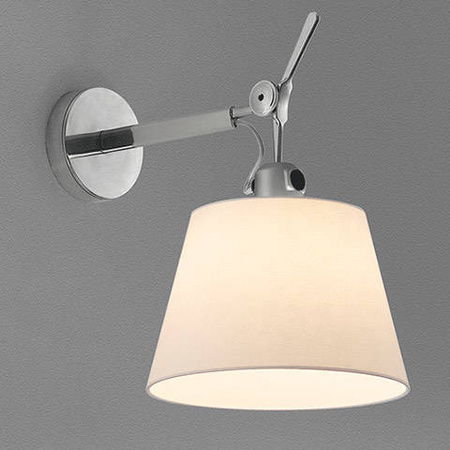 Lampa ścienna Artemide Tolomeo Parete 24 cm perłowa