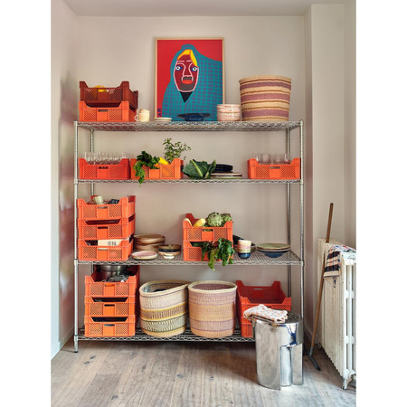 Stolik boczny HKLIVING STONEWARE srebrny