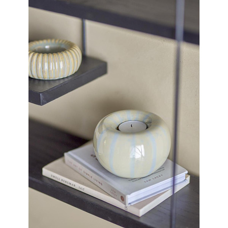 Agate Votive, Yellow, Stoneware