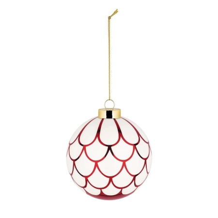 ALESSI Christmas bauble in blown glass.