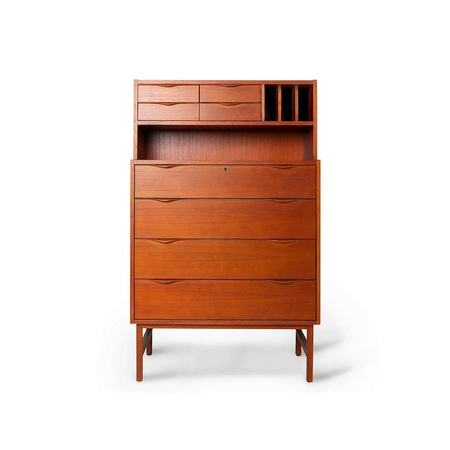 Wooden secretary stained