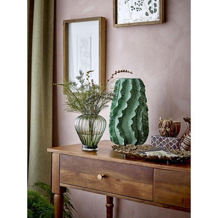 Reeve Vase, Green, Glass