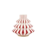 ALESSI Candlestick in porcelain. Hand-decorated.