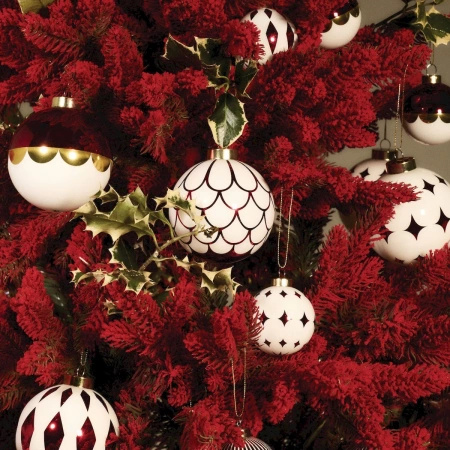 ALESSI Christmas bauble in blown glass.