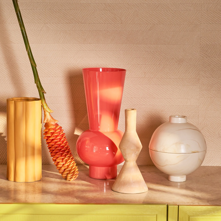 vase Keiko peach pink