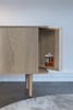 UMAGE TREASURES 2-door chest of drawers, oak eco-leather