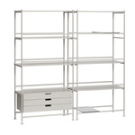 Kumo Shelf Unit Light grey