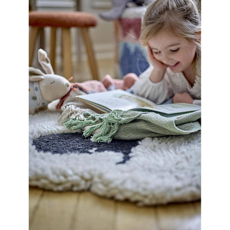 Dolly Rug, White, Wool