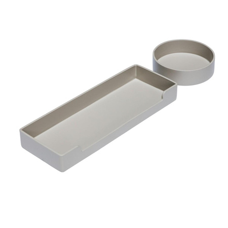 Okrągła taca Hübsch DISTRICT szara