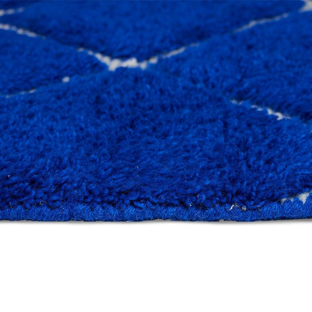Hand knotted woolen rug cobalt (200x300)