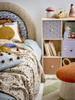 Puf Bloomingville BERTIL czerwony