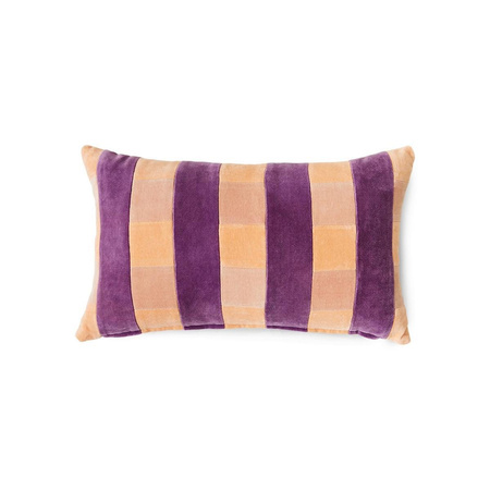 Striped velvet cushion Midsummer (50x30cm)