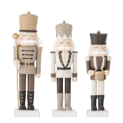 3 Figurki Bloomingville DARRYL brązowych