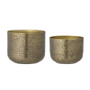 Set of 2 BLOOMINGVILLE CONSTANCE Brass Planters