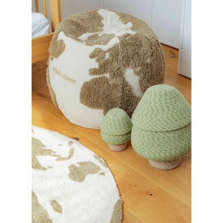 Puf Lorena Canals RUGCYCLED beżowy