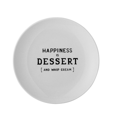 Wendy Plate, White, Stoneware