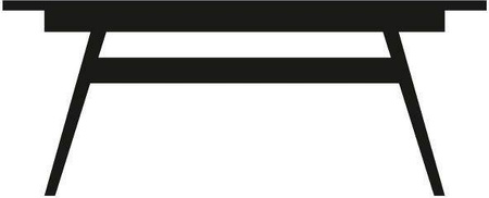 Dining table #11 SKOVBY natural black