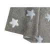 Dywan bawełniany Lorena Canals TRICOLOR STARS szary 160 x 120 cm