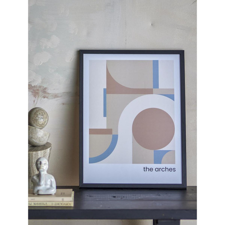 Ilustracja Z Ramą Bloomingville ARCHES czarny