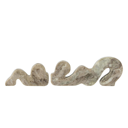 Liabella Candle Holder, Grey, Marble