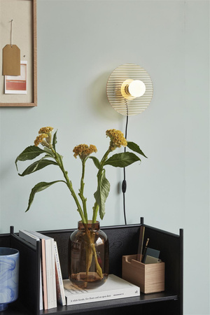 HÜBSCH HALO brown wall lamp