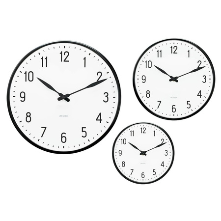 Station Wall clock Ø29 cm white/black