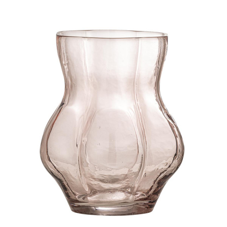 Tava Vase, Rose, Glass