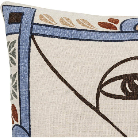 Rudaur Cushion, Blue, Cotton