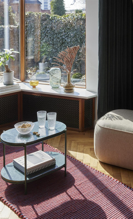 Puf Hübsch CUBE beżowy