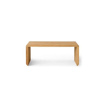 Ławka HKLIVING SLATTED naturalna rozmiar 96 cm