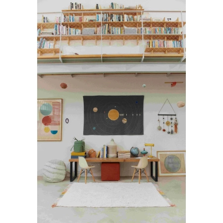 Dywan bawełniany Lorena Canals I WANT TO BE AN ASTRONAUT beżowy 240 x 170 cm