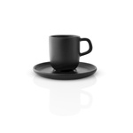 Filiżanka do espresso ze spodkiem Eva Solo NORDIC KITCHEN czarna 6.5 cl