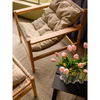 Heritage Armchair/Footstool Natural/Beige