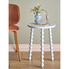 Salino Side Table, Blue, Rubberwood
