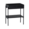 Noir Bedside Table Black