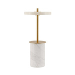 Portable table lamp with built-in lithium-Ion battery UMAGE Asteria Move Mini - White Marble